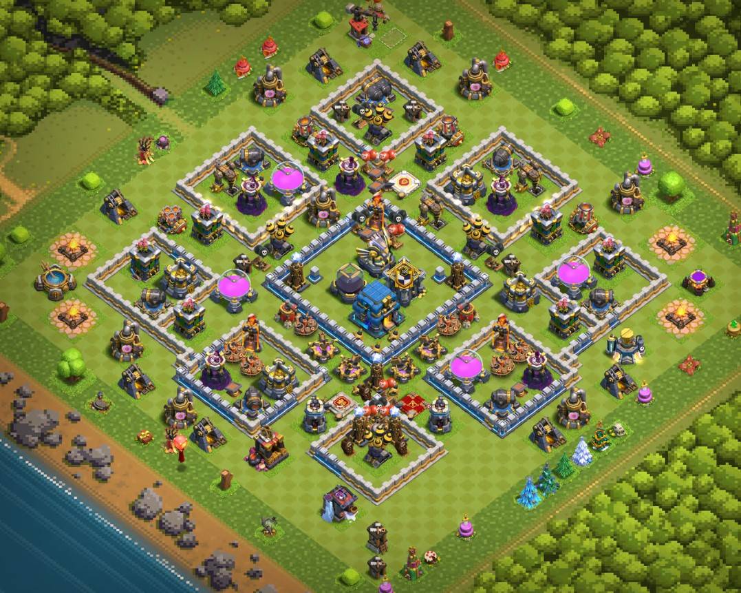 clash of clans war town hall 12 anti loot base
