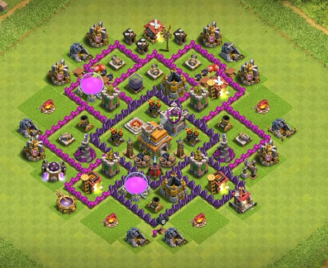 coc level 7 clan league layout link