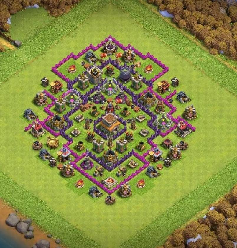 coc level 7 clan war league layout link