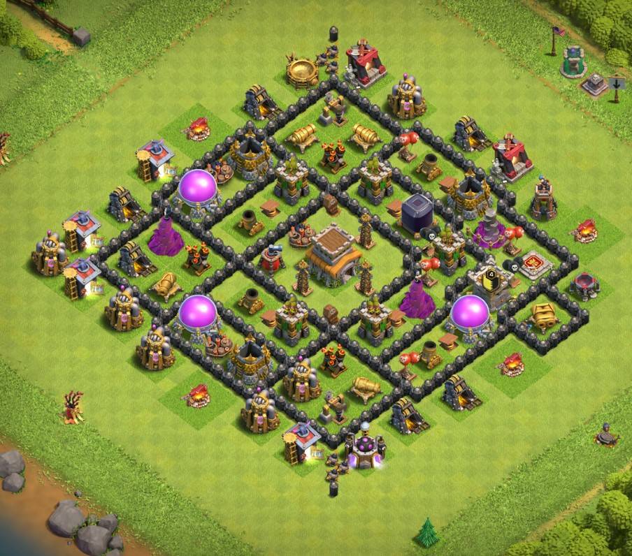 coc level 8 clan league layout link