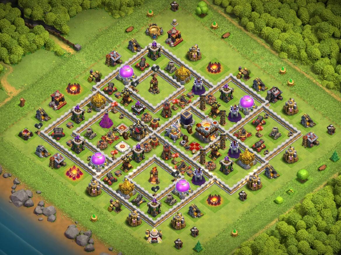 coc loot protection farming town hall 11 base