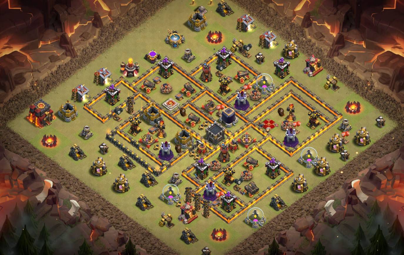 coc th10 base layout link