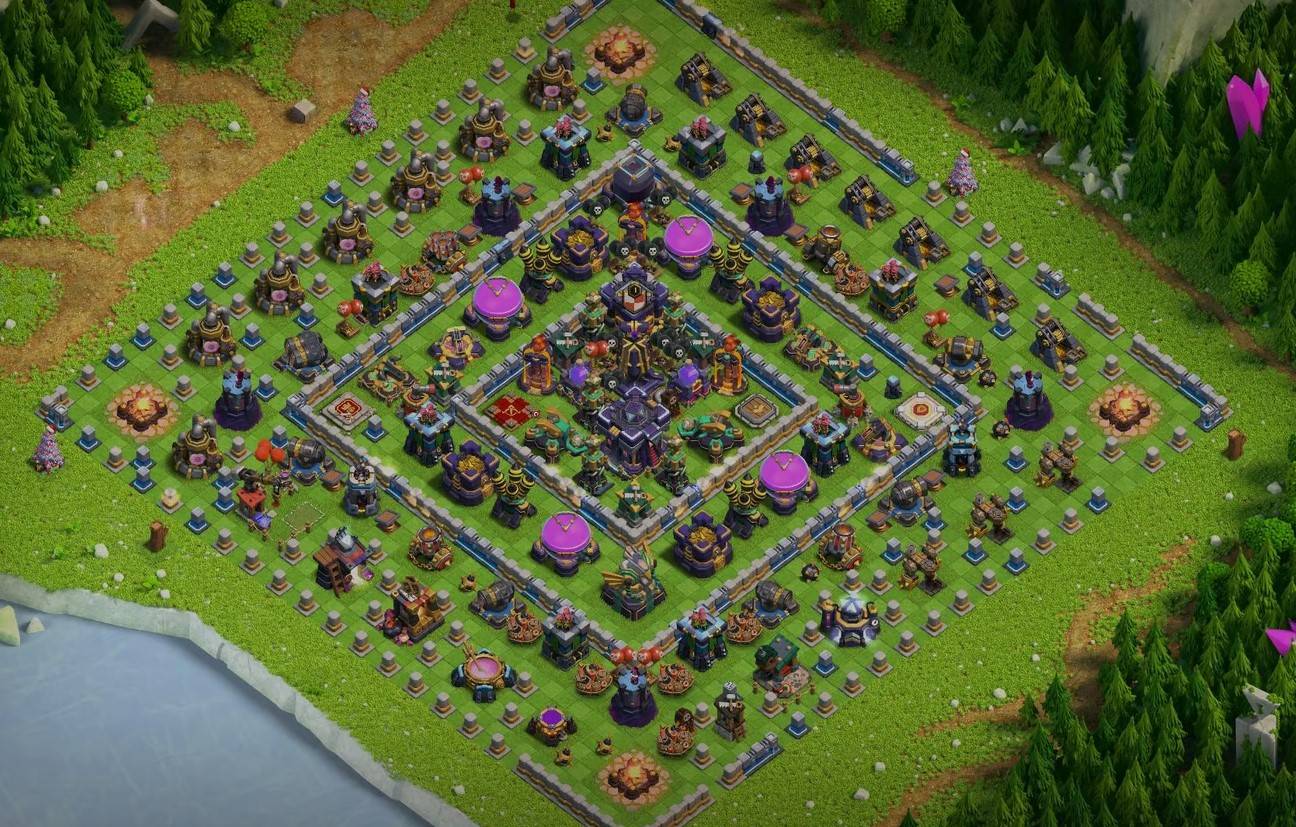 coc th15 new hybrid base