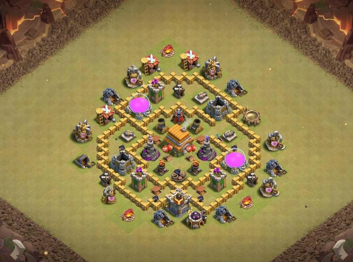coc th6 base with link