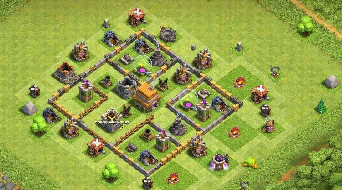 coc th6 base