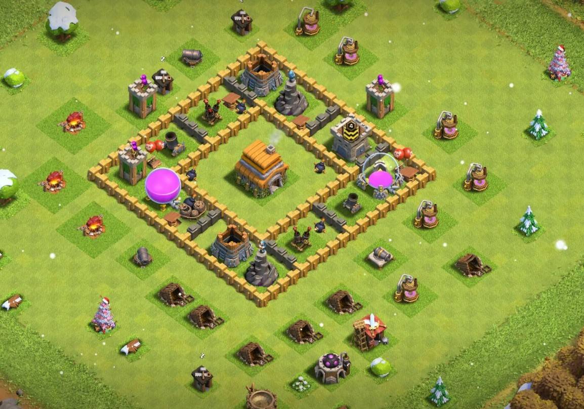 coc th6 new base