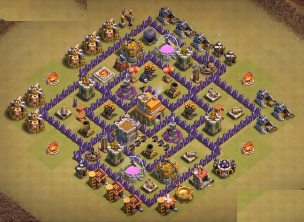 coc th7 new war base