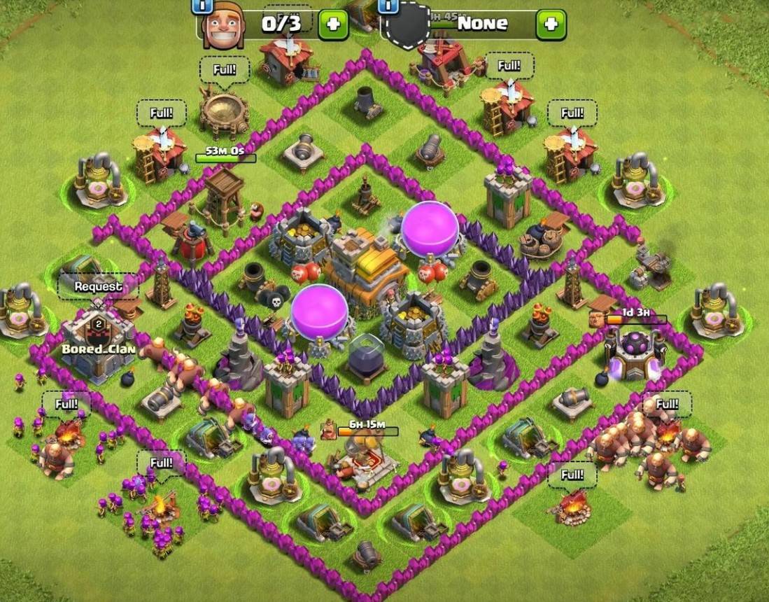 coc th7 war base design