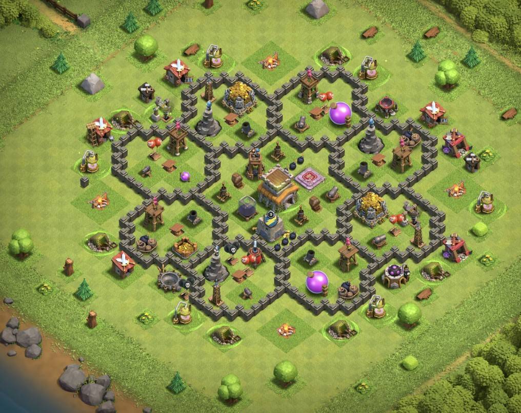 coc th8 village links for clan league