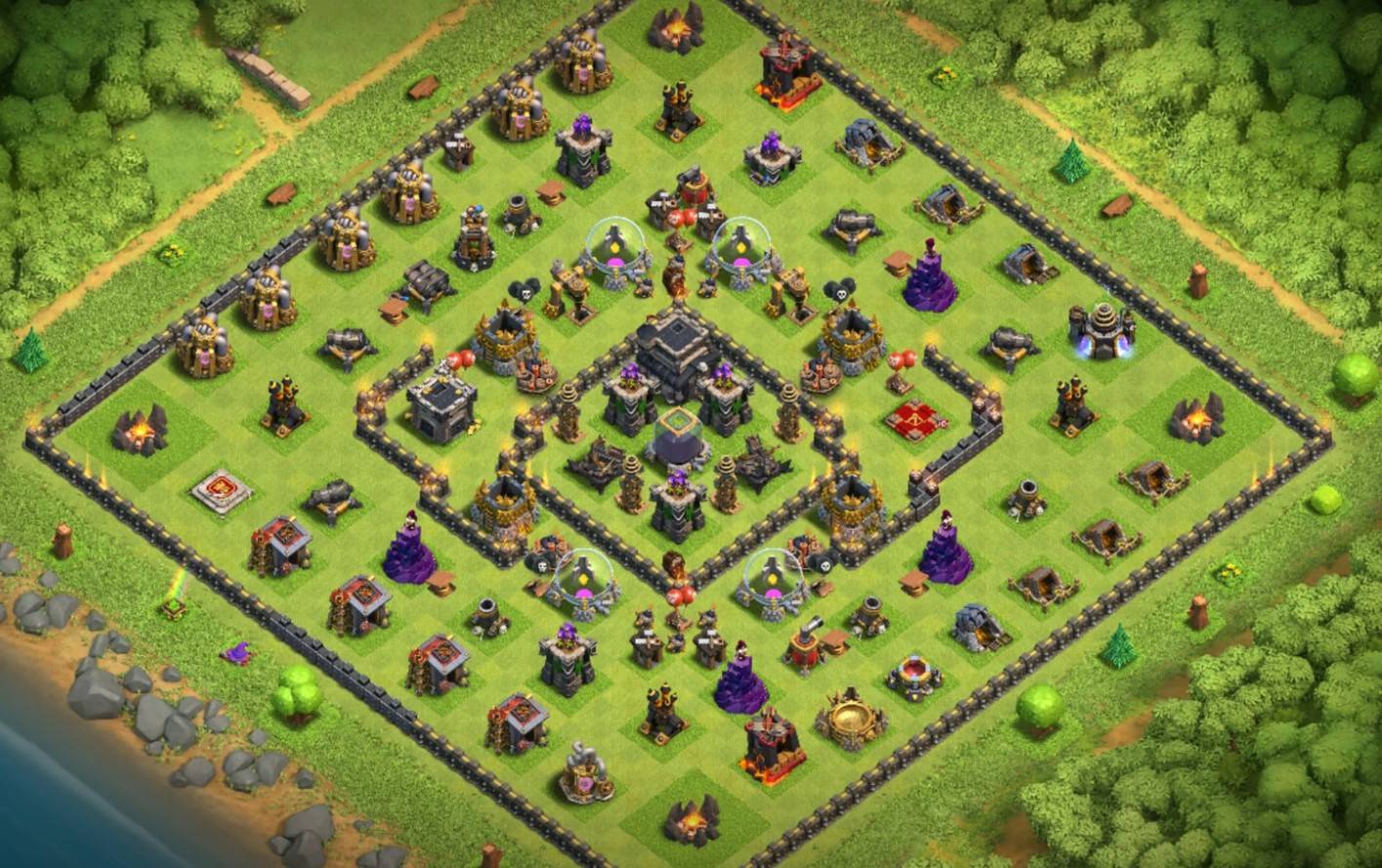 coc th9 farming base