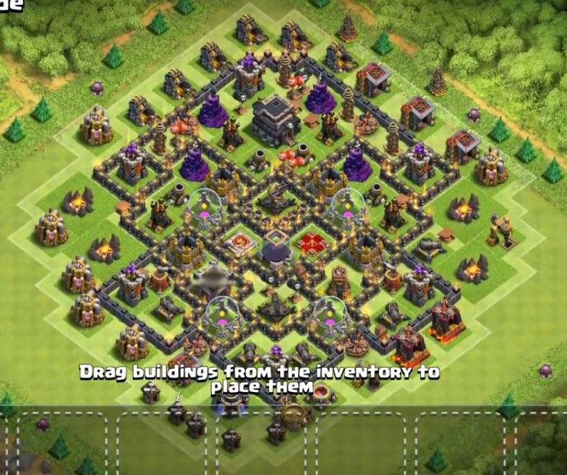 coc th9 new farming base