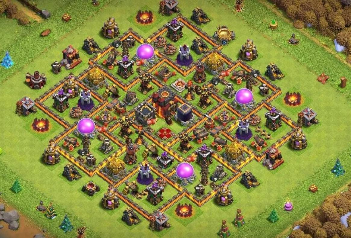 coc town hall 10 hybrid base