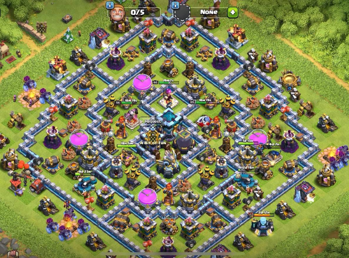 coc town hall 13 hybrid layout design link download