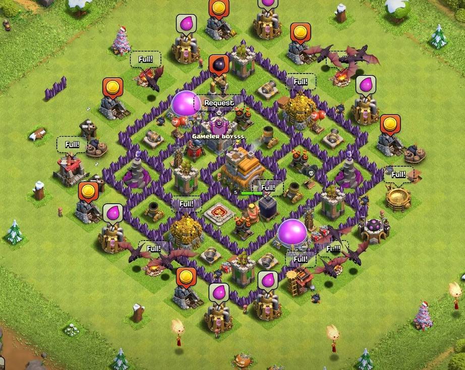 coc town hall 7 base