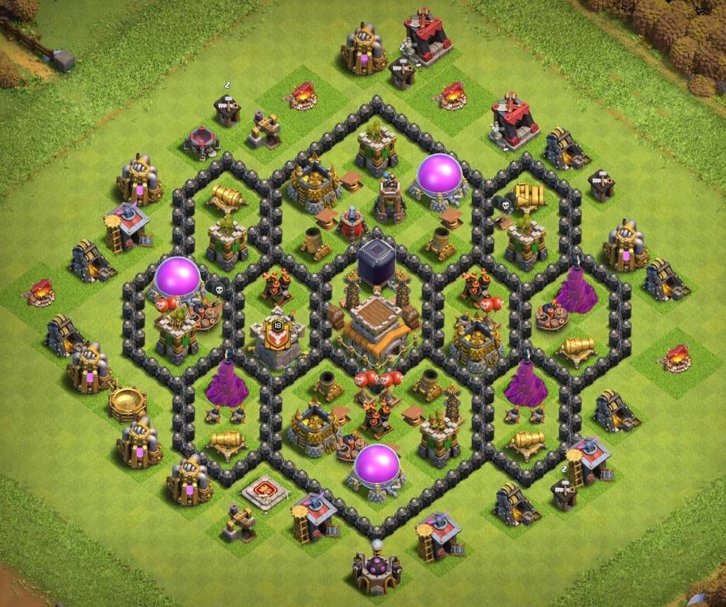 coc town hall 8 base design