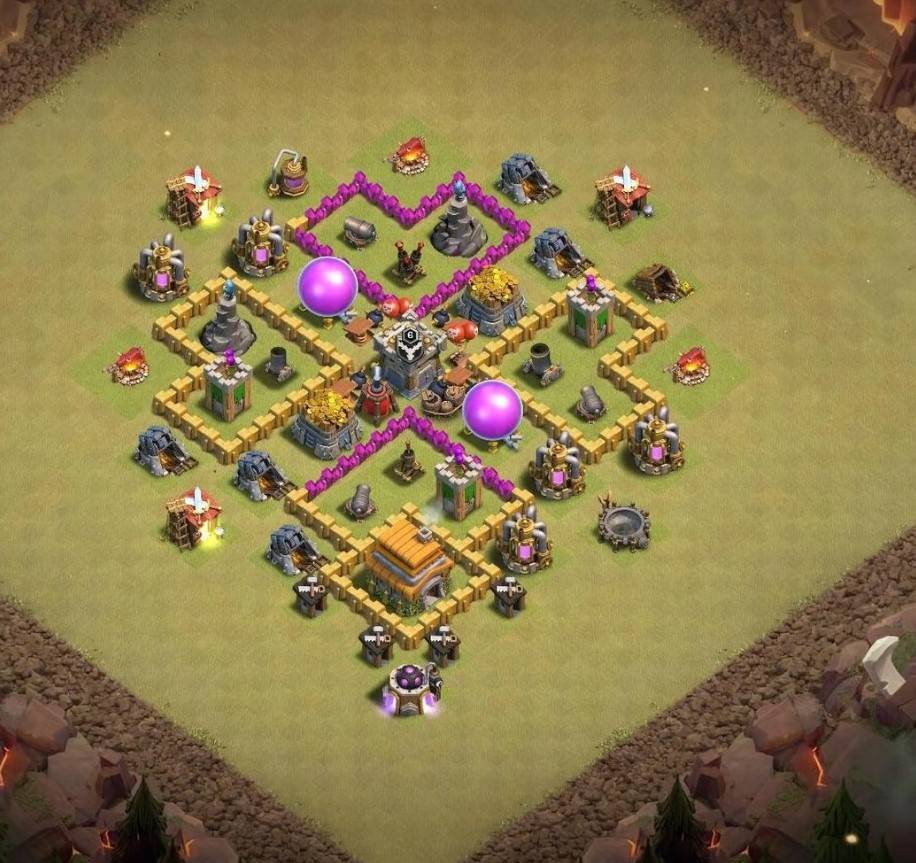 excellent town hall 6 farming layout link