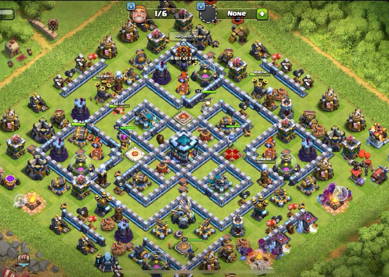 exceptional level 13 war layout link anti ground with pets