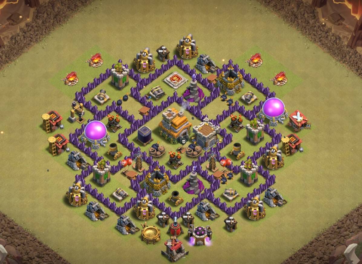 exceptional town hall 7 base anti 2 star