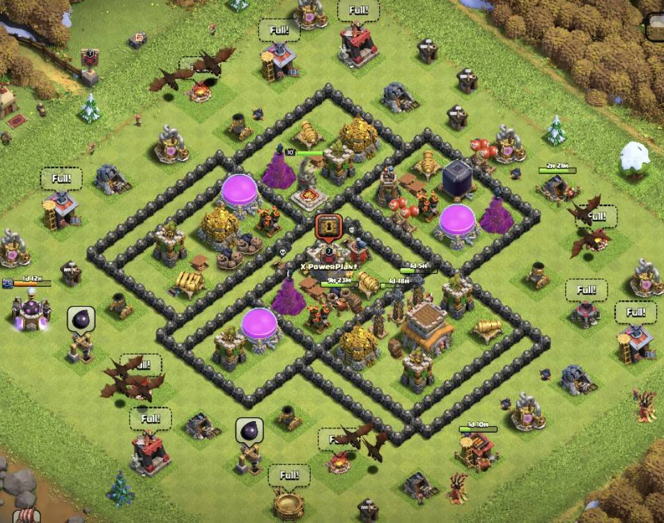 farming loot protection town hall 8 base link