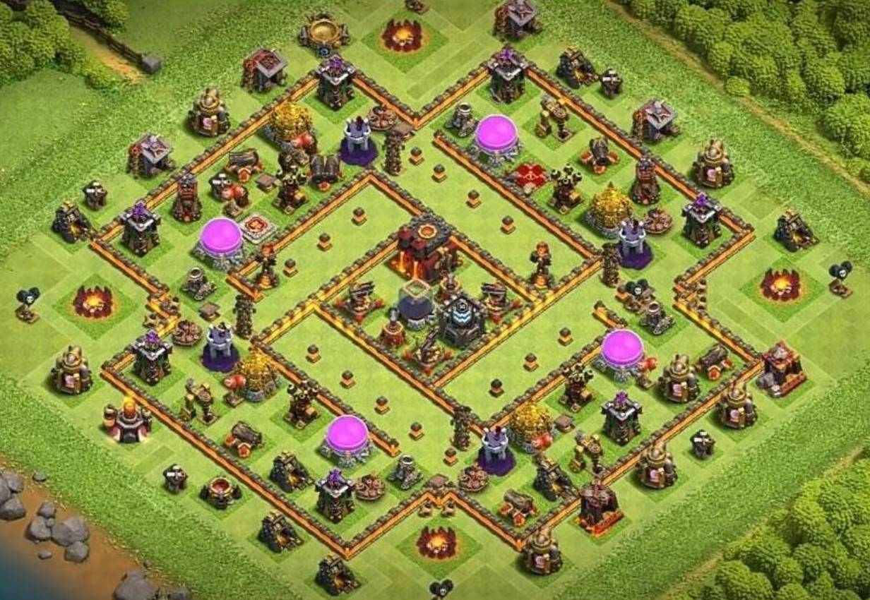 good level 10 hybrid base layout link anti 3 stars