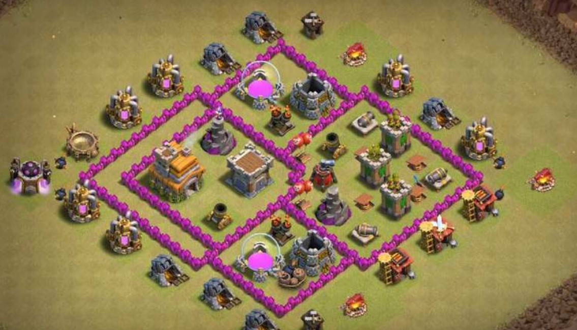 good level 6 base layout link anti 3 stars