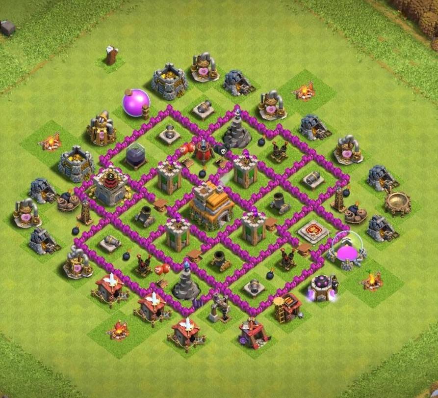 good level 7 base layout link anti 3 stars