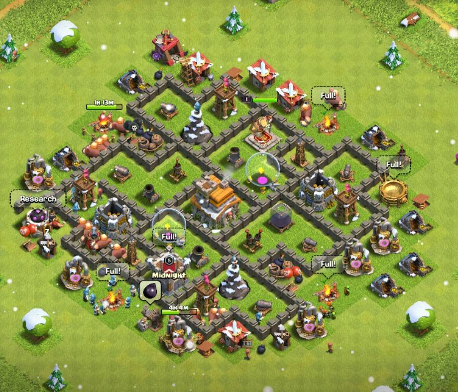 good town hall 7 war base link