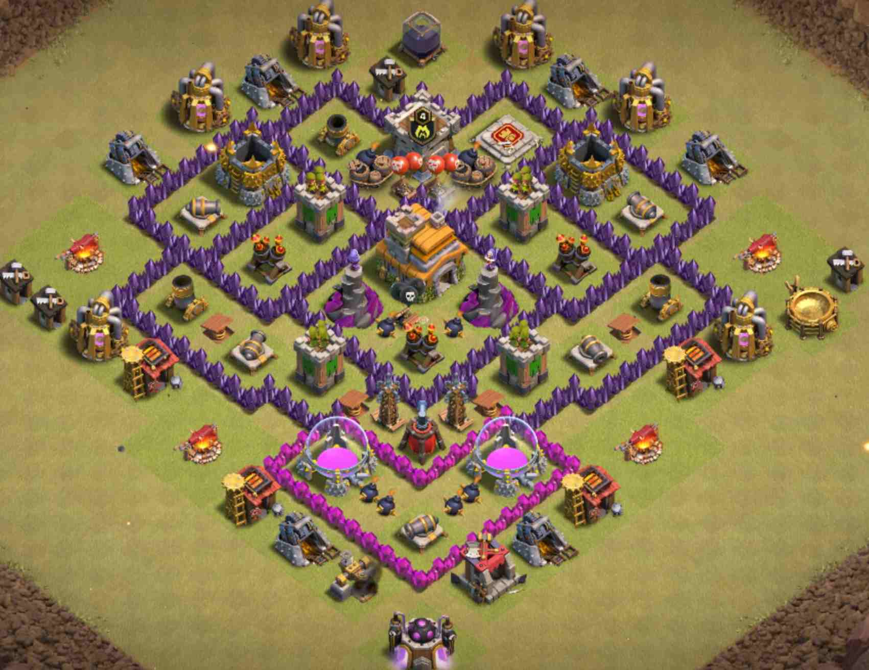 hardest th7 war base