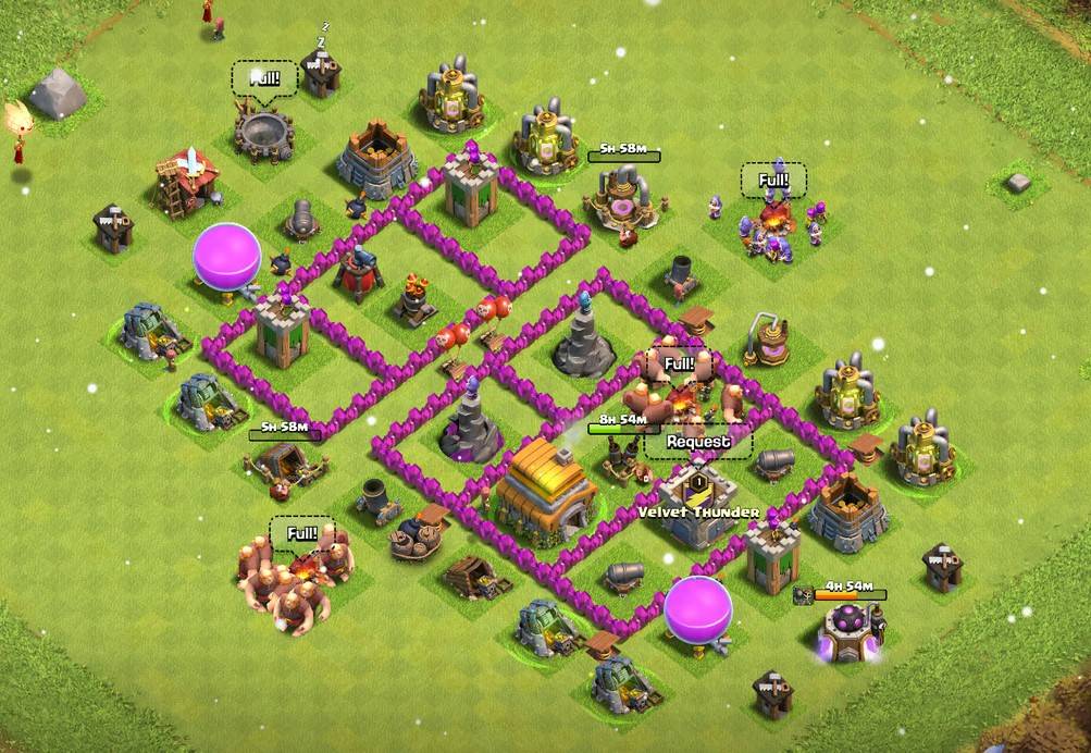level 6 base with link