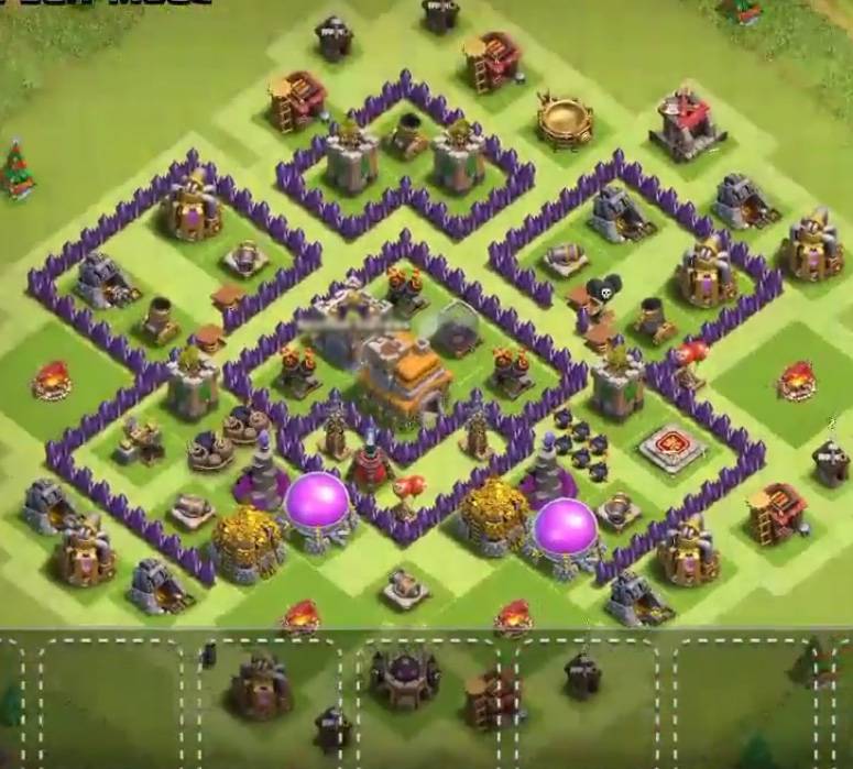 new best th7 war base layout 2023