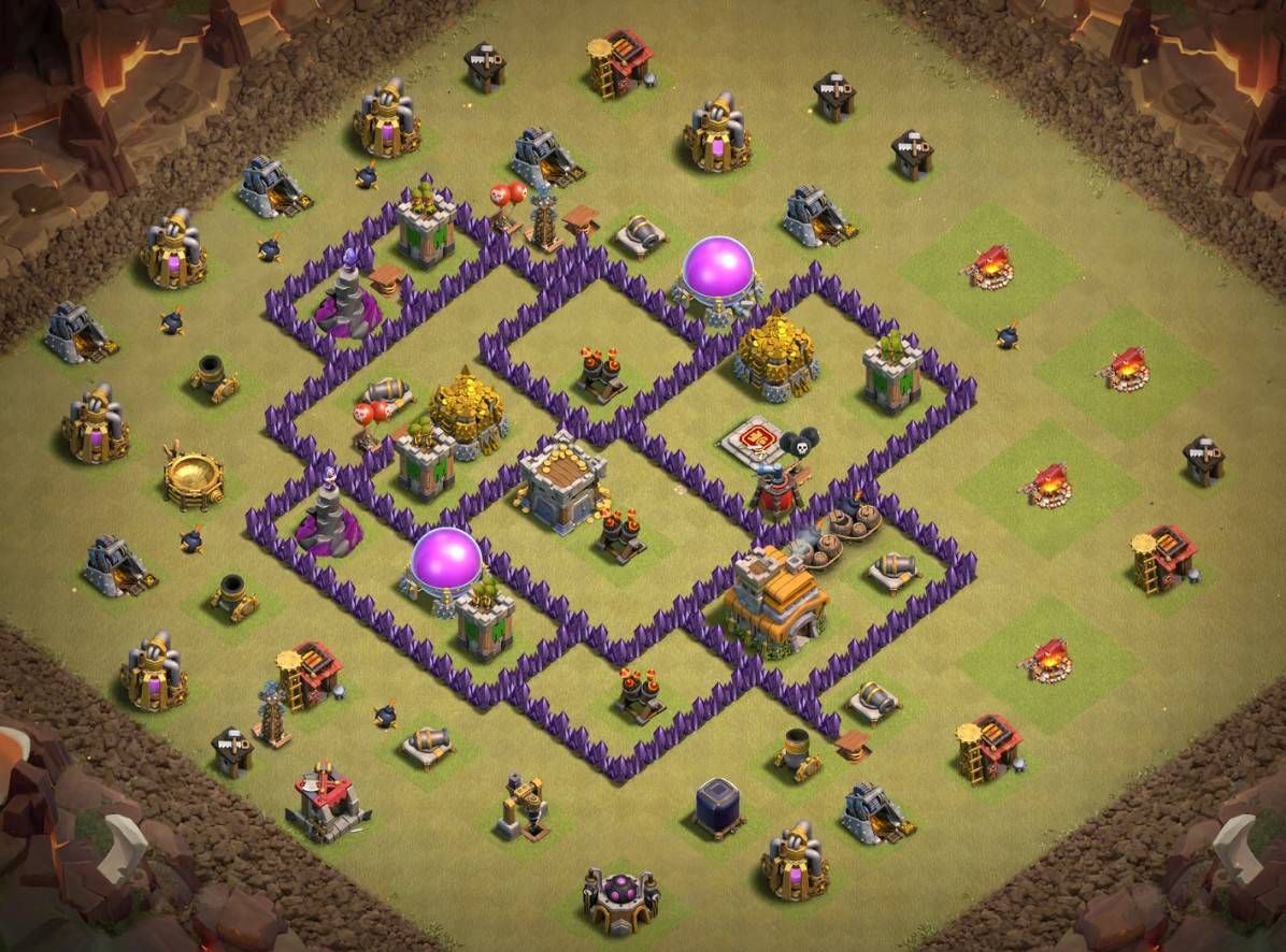 new th7 war base anti 3 star