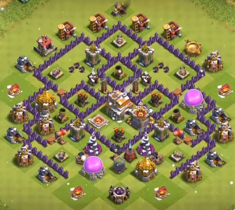 spread out th7 war base attack strategy