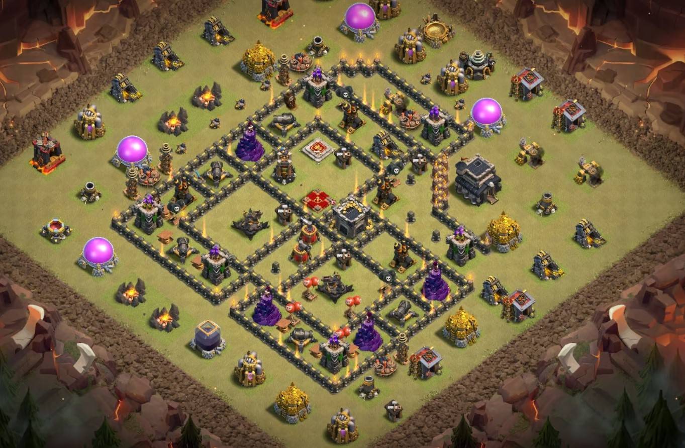 spread out th9 war base attack strategy