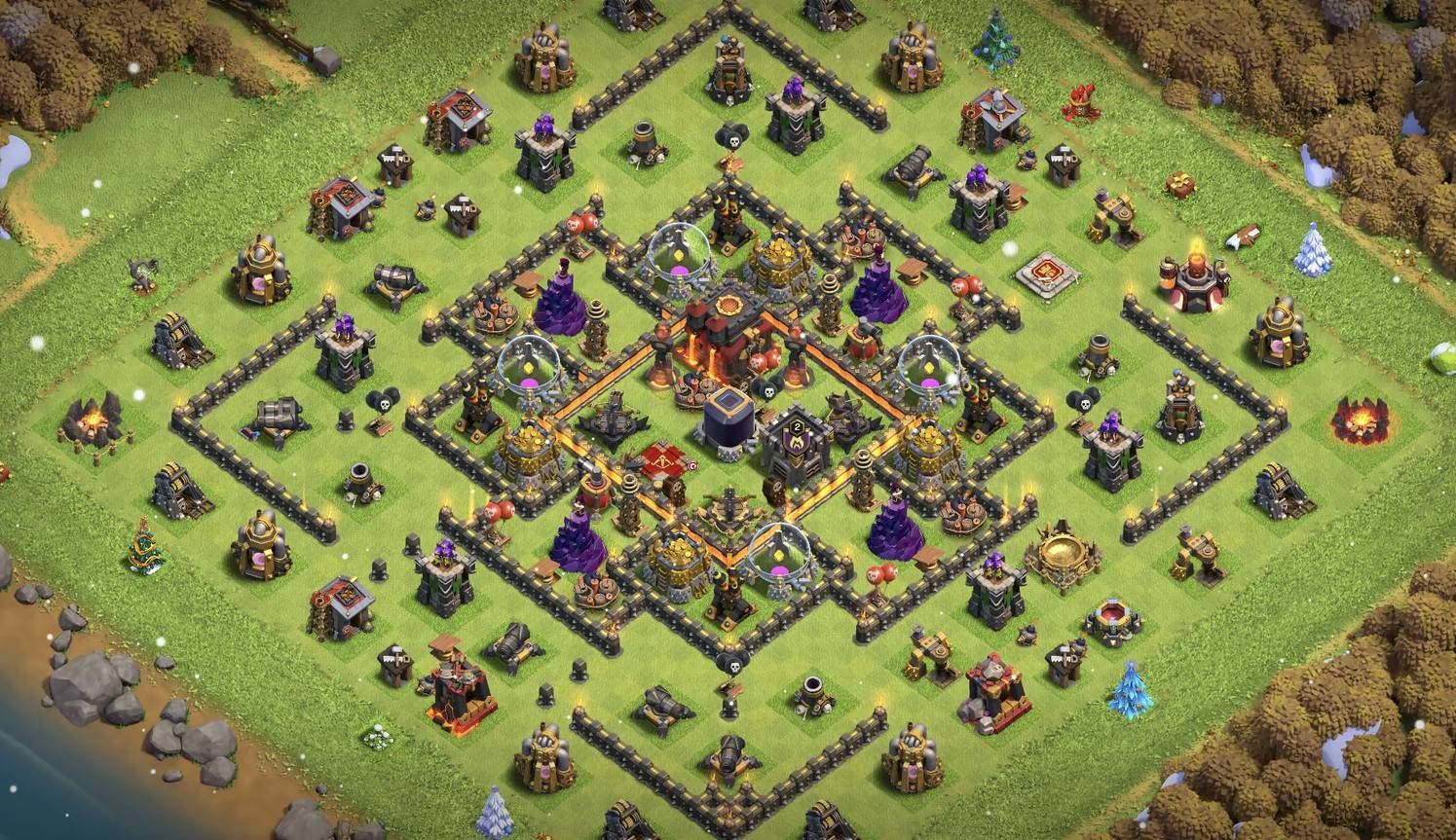th10 gold farming base with air sweeper cwl