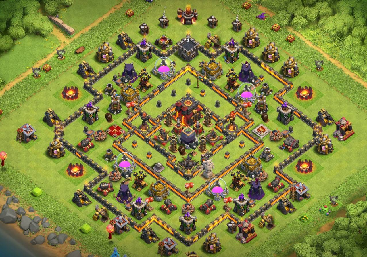 th10 hybrid base layout anti 3 stars