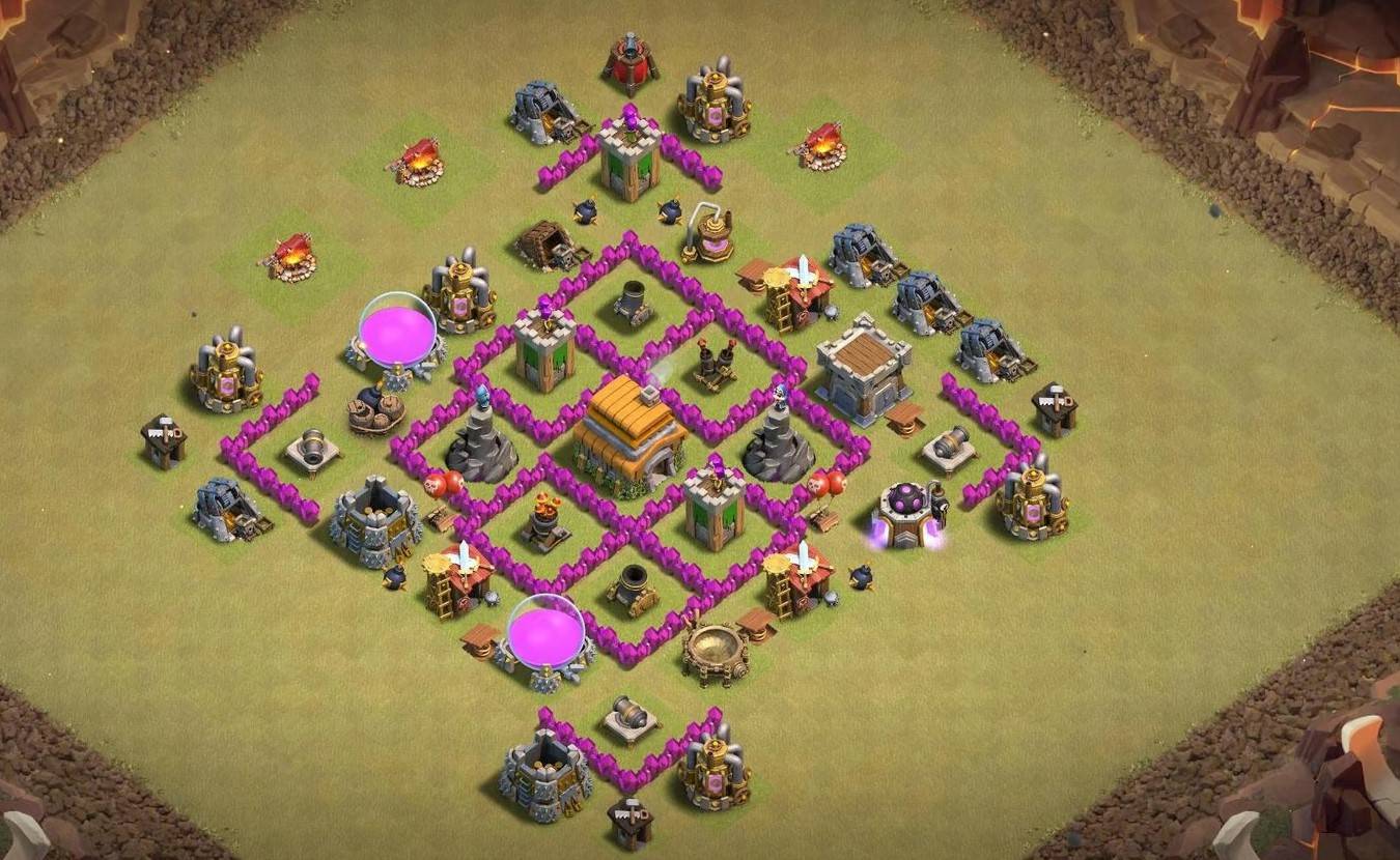 th6 base clash of clans