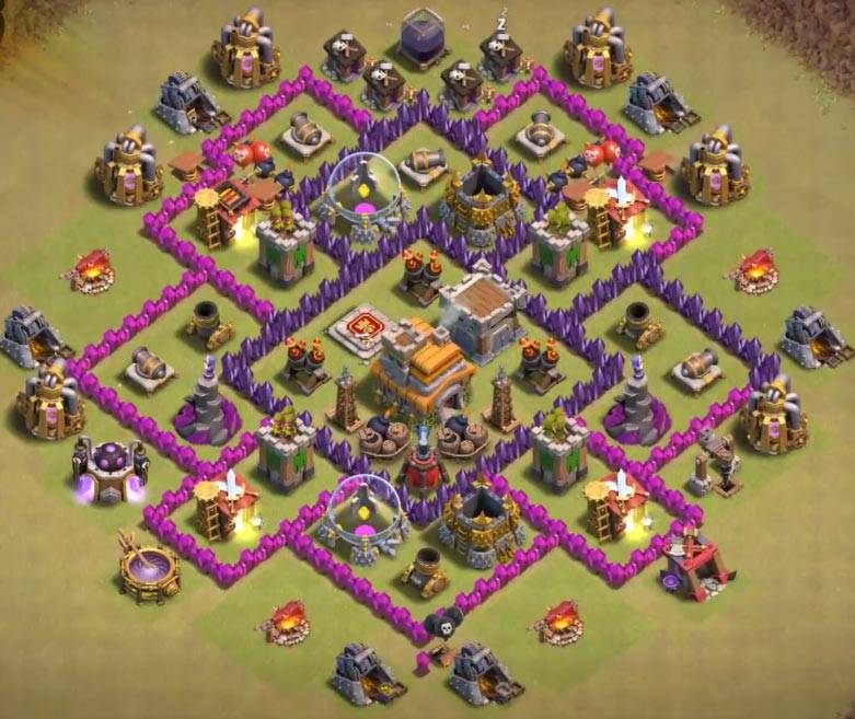 th7 war base anti dragon