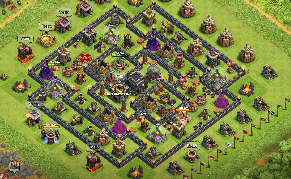 th9 farming base anti 3 star