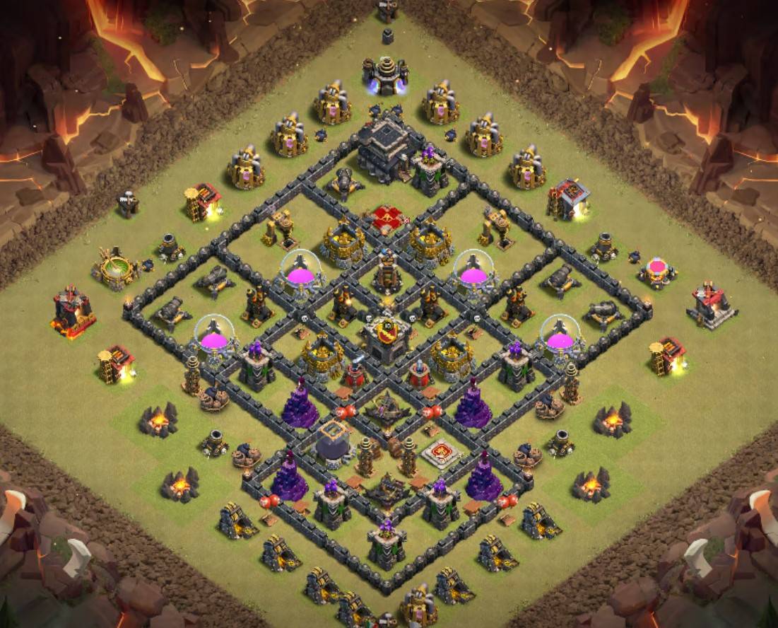 th9 farming base hd images