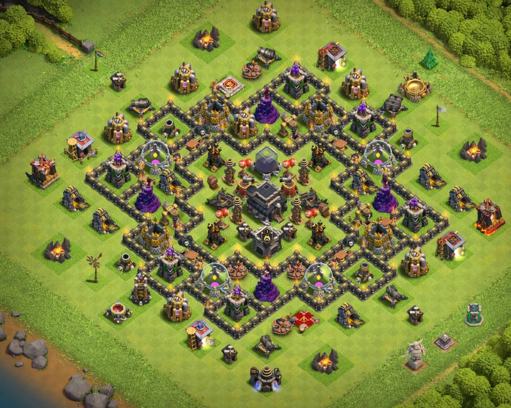 th9 farming base hd pic