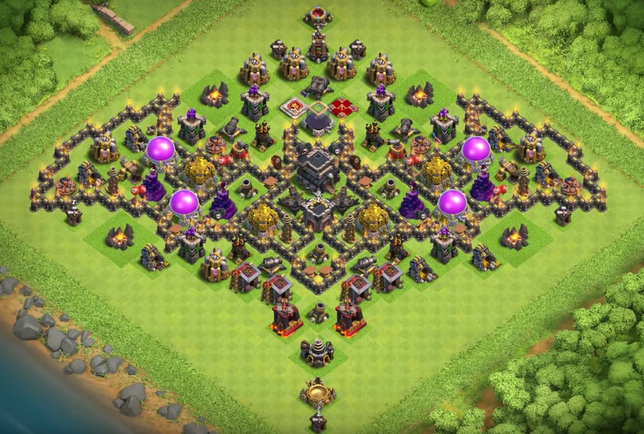 th9 farming troll base