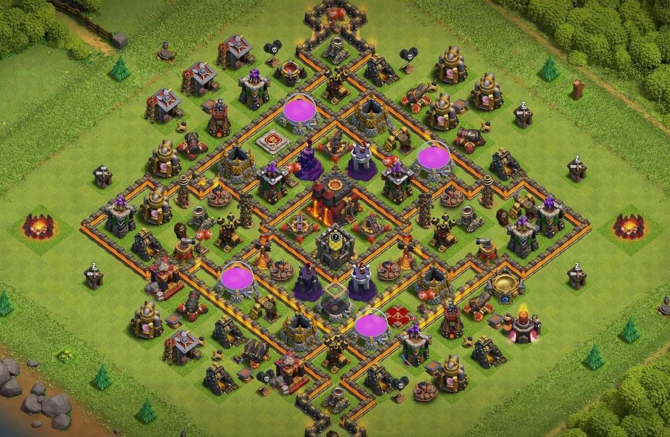the best town hall 10 hybrid base