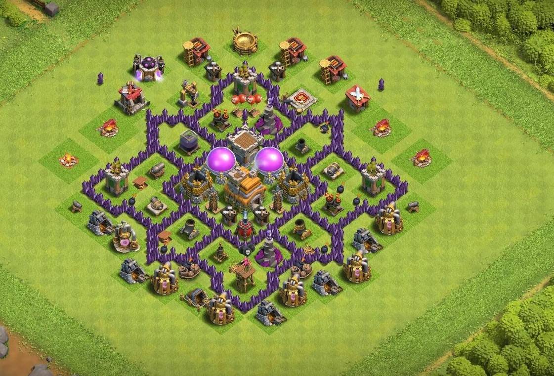 top town hall 7 farming village map link