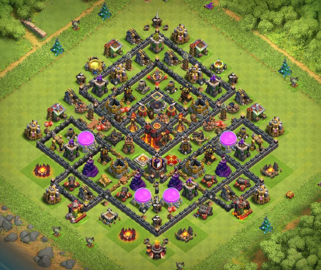 town hall 10 hybrid base copy link