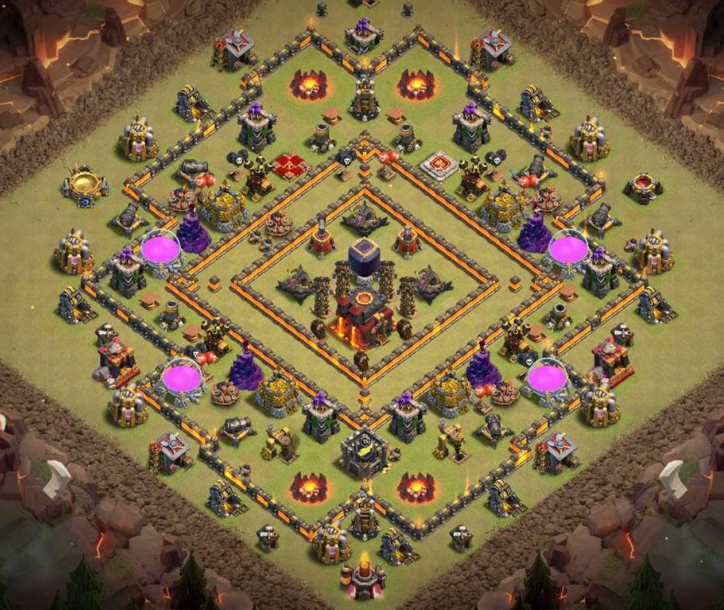 town hall 10 hybrid base links anti 3 stars