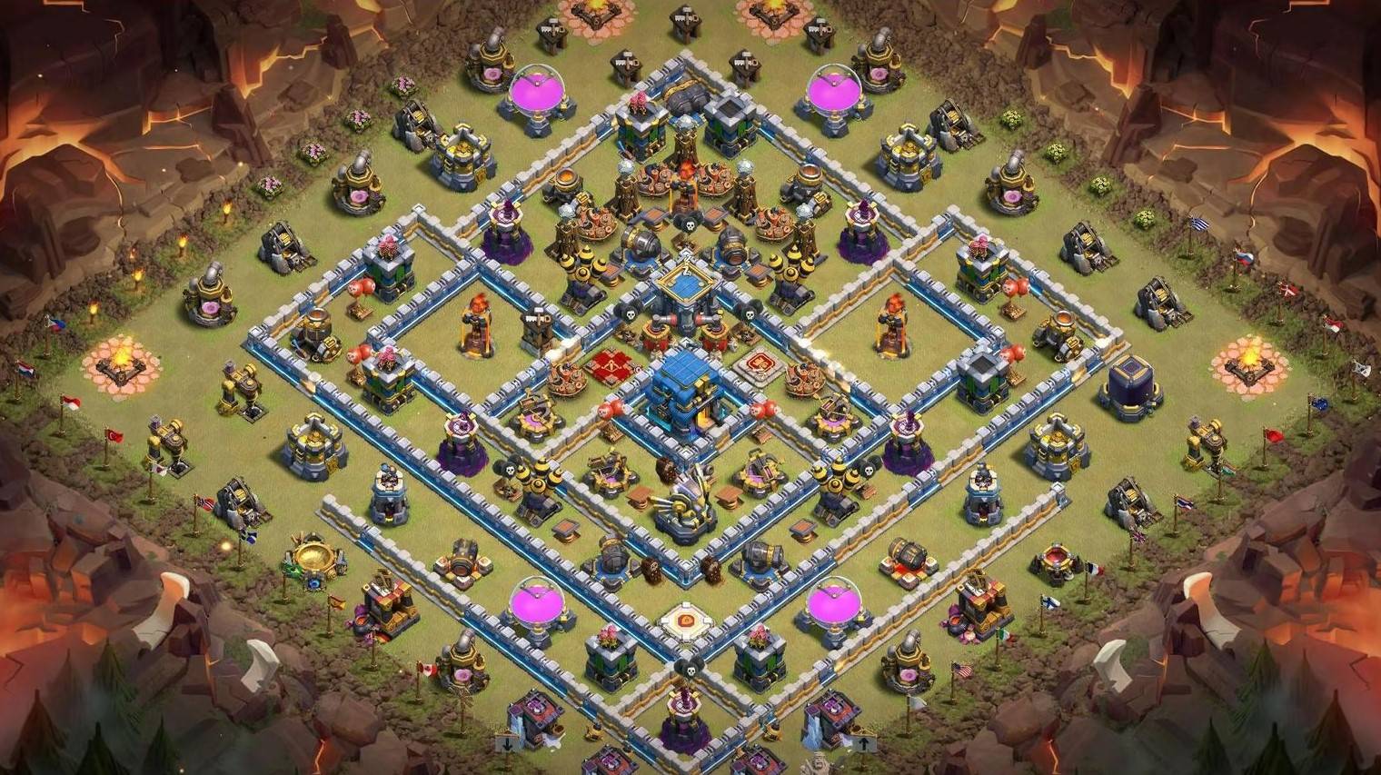 town hall 12 base link