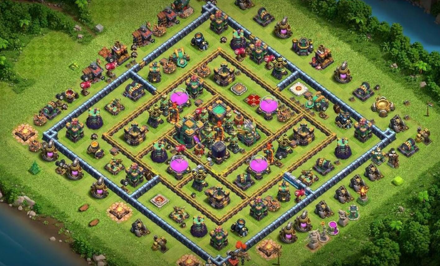 town hall 14 hybrid base layout link
