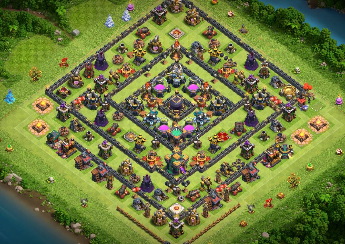 town hall 14 hybrid base links anti 3 stars