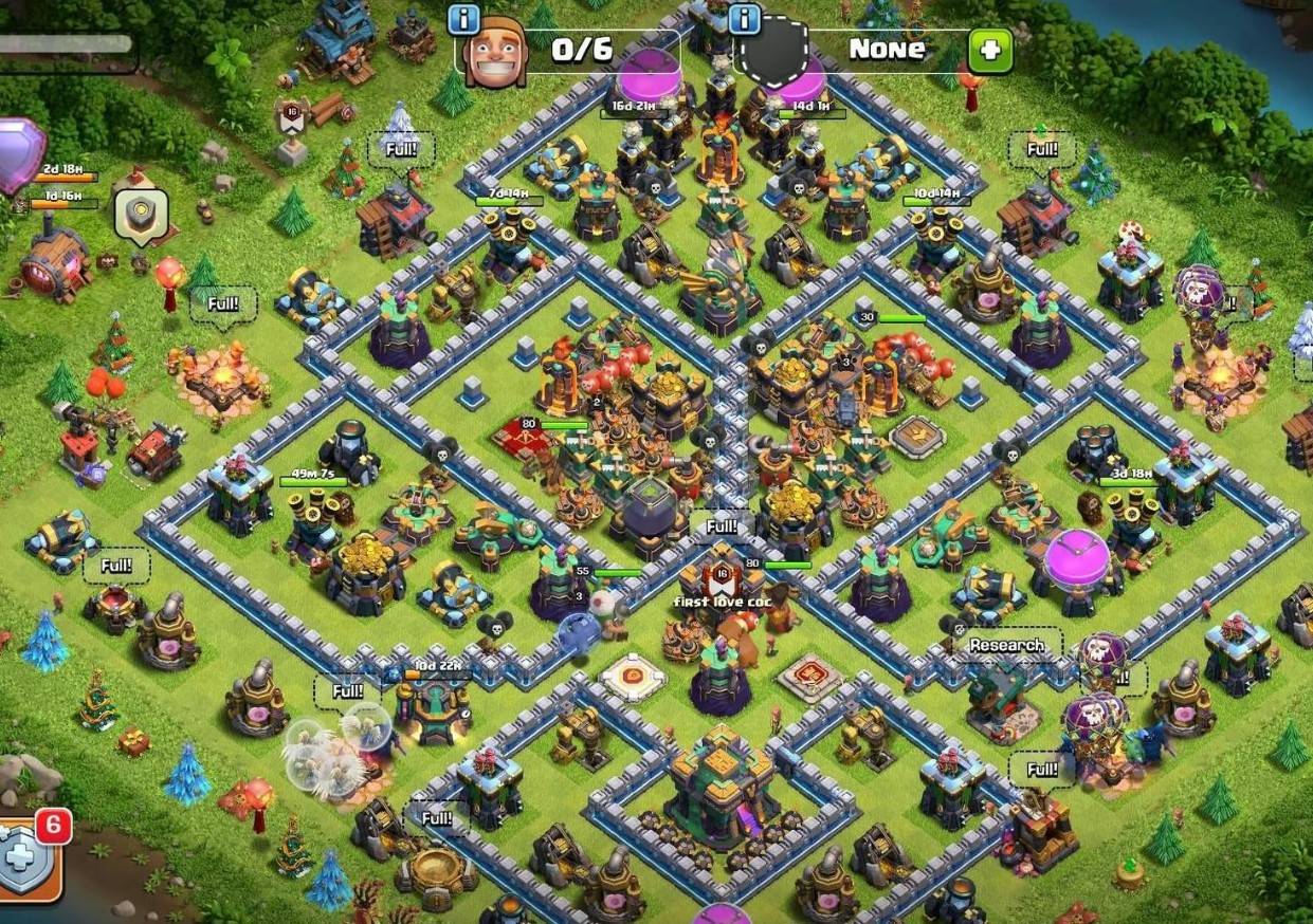 town hall 14 hybrid layout with download link