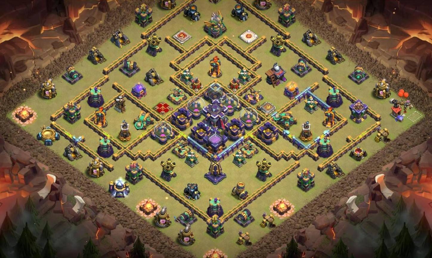 town hall 15 hybrid base anti 2 star